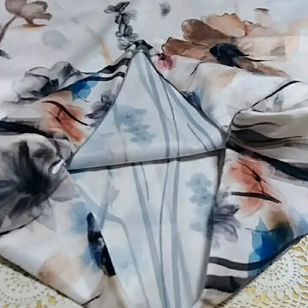 Pillow Covers - Brown and blue theme floral Accent Pillow Covers, NWOT
